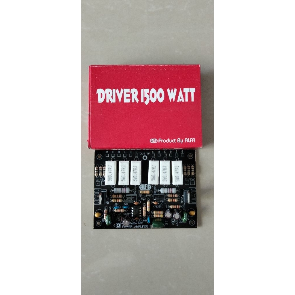 Kit Driver Power Amplifier Mono 1500 Watt ALFA - Driver Ampli Rakitan Lapangan