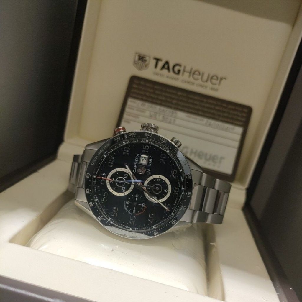 tag H3uer Carrera cal 1887 Chrono metic fullset 2014 original
