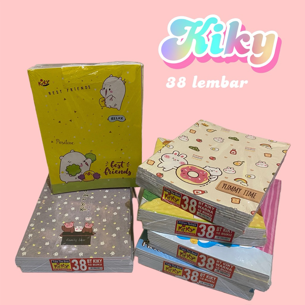 

BUKU TULIS KIKI ISI 38lembar 1PACK MURAH PROMO