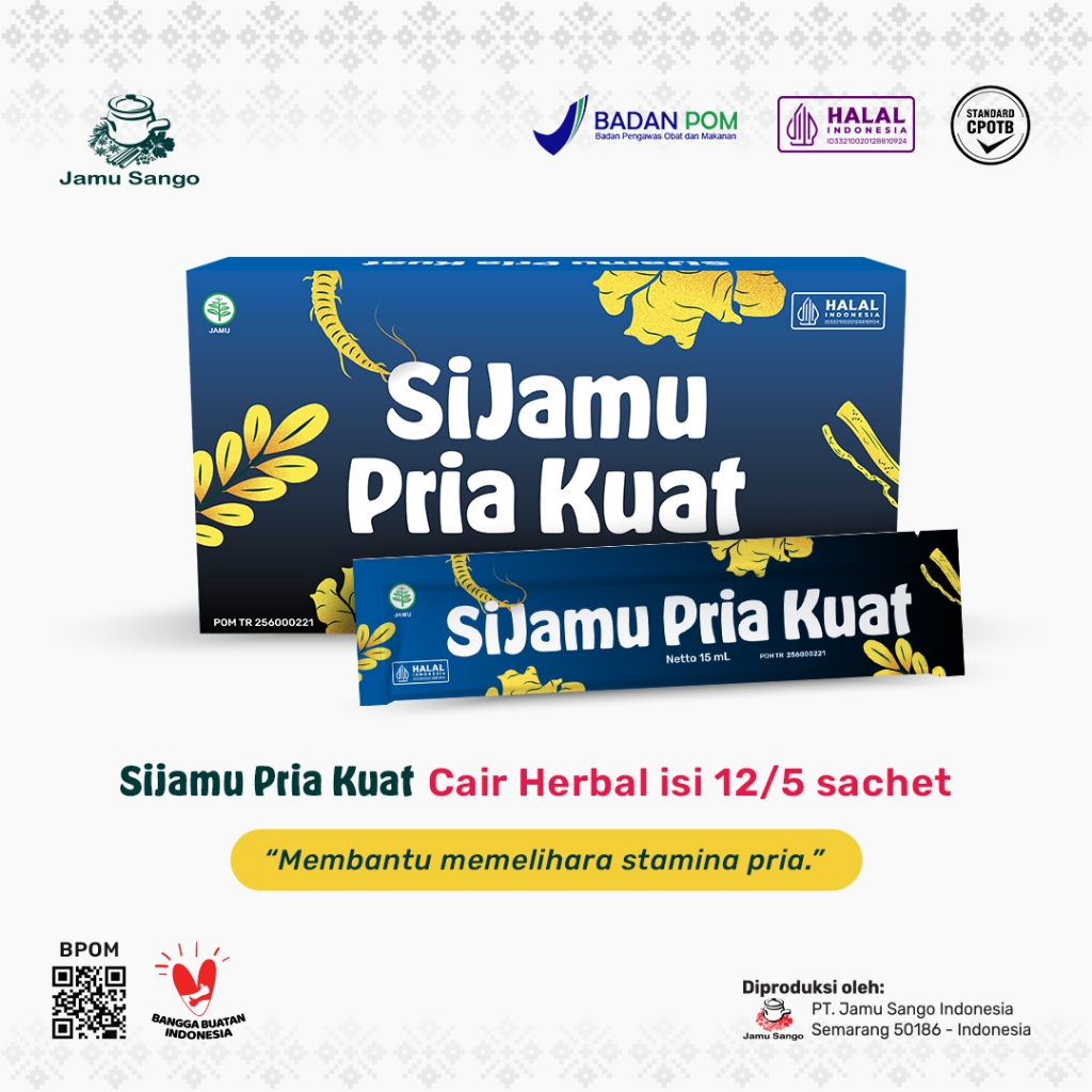 SiJamu Pria Kuat - Obat Herbal Cair Untuk Memelihara Stamina Pria