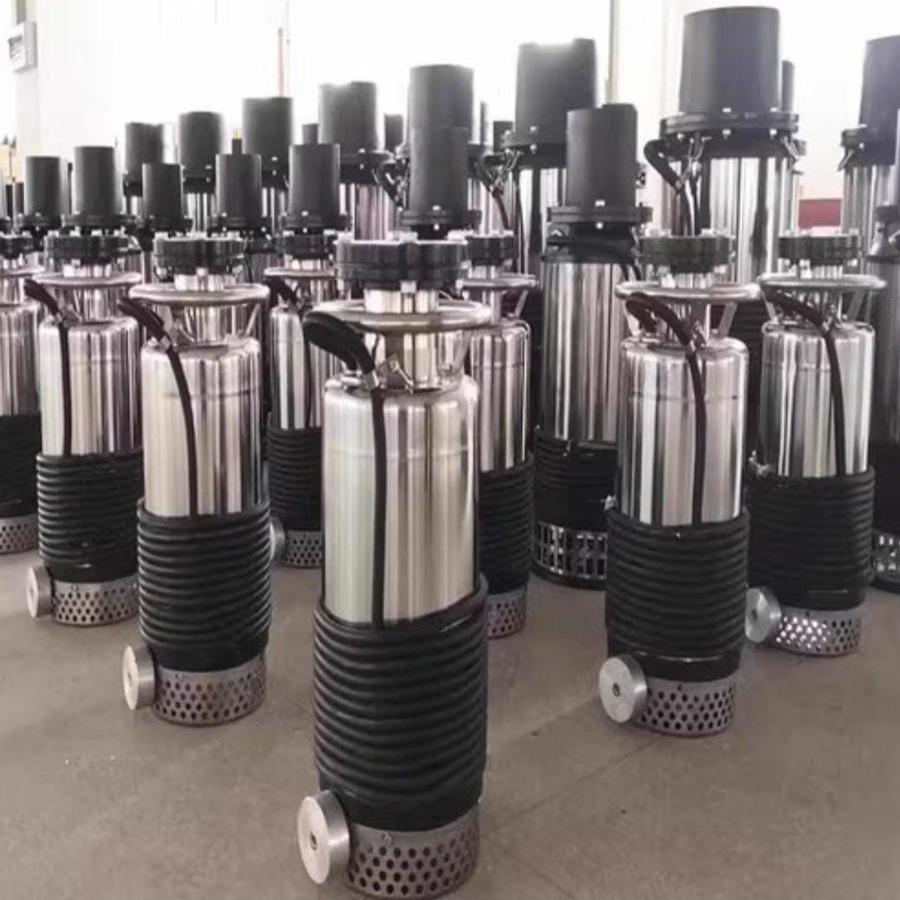 MAXPUMP WS-0504 Pompa Celup 4inch Submersible Pump 5HP Pompa Tambak Udang Kolam Ikan 3phase 380volt