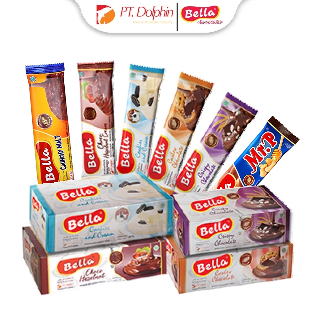

DOLPHIN Bella Premum Chocolate 1 Box (Isi 12 Pcs)