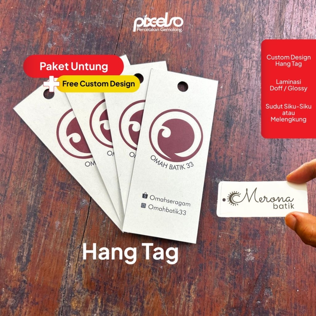 

Hangtag kaos satuan Hangtag Murah | Gift Tag | Hampers Hangtag baju hangtag kaos
