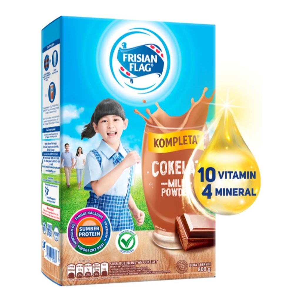 

Frisian Flag Kompleta Susu Bubuk Instan Cokelat 800g