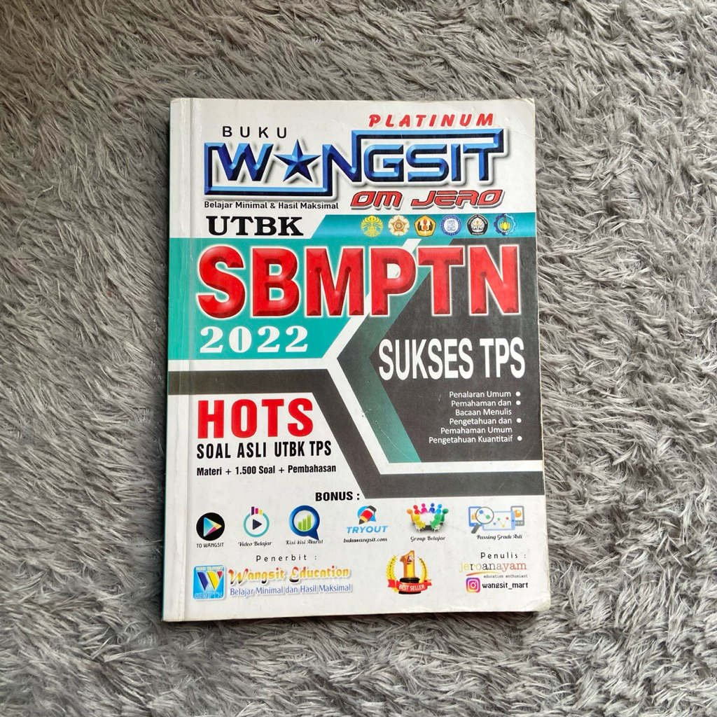 Buku UTBK SNBT WANGSIT OM JERO 2022