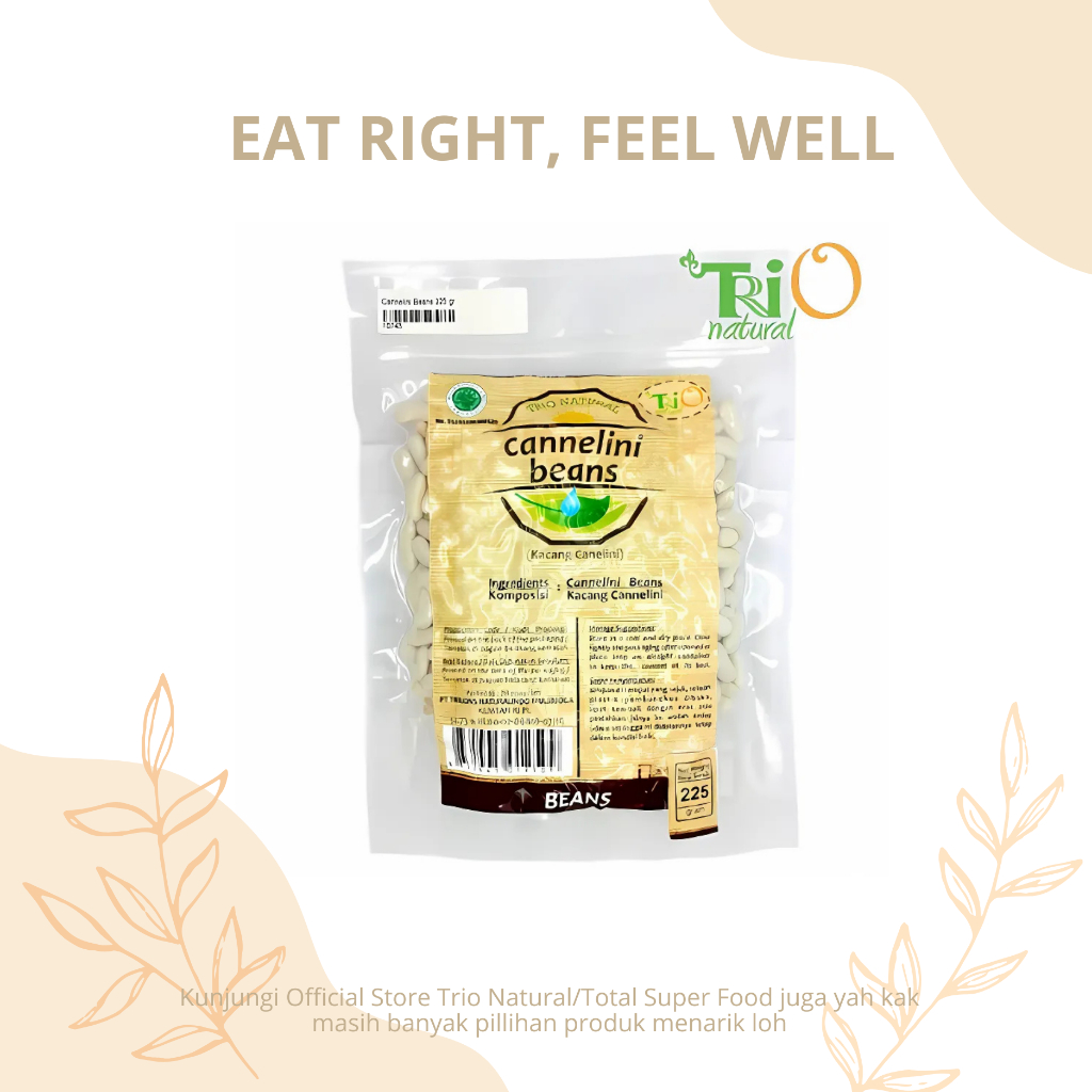 

TRIO NATURAL Cannellini / White Kidney Beans / Kacang Cannelini Mentah