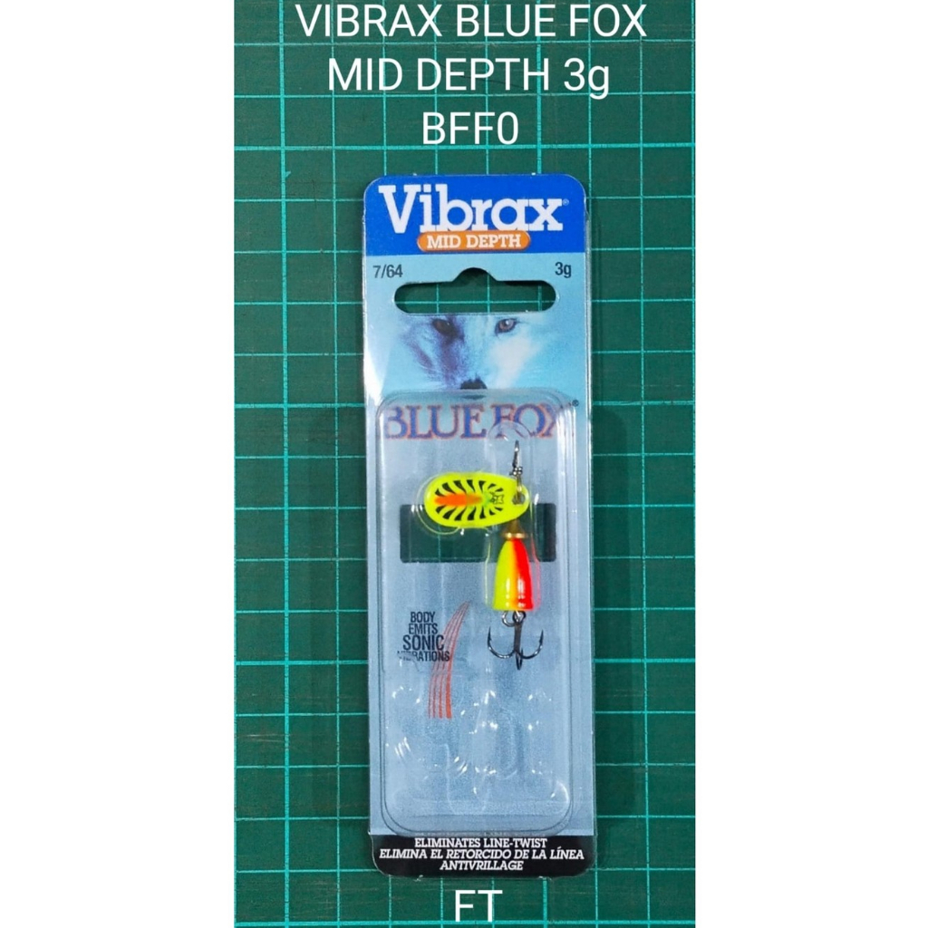 LURE / UMPAN VIBRAX BLUE FOX MID DEPTH 3gram