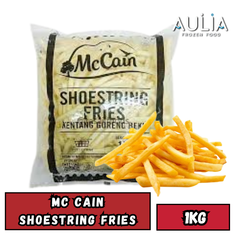 

Mc Cain - Kentang Shoestring 1kg / Kentang Shoestring - Mc Cain 1kg / Frozen Food Depok / Aulia Frozen Food