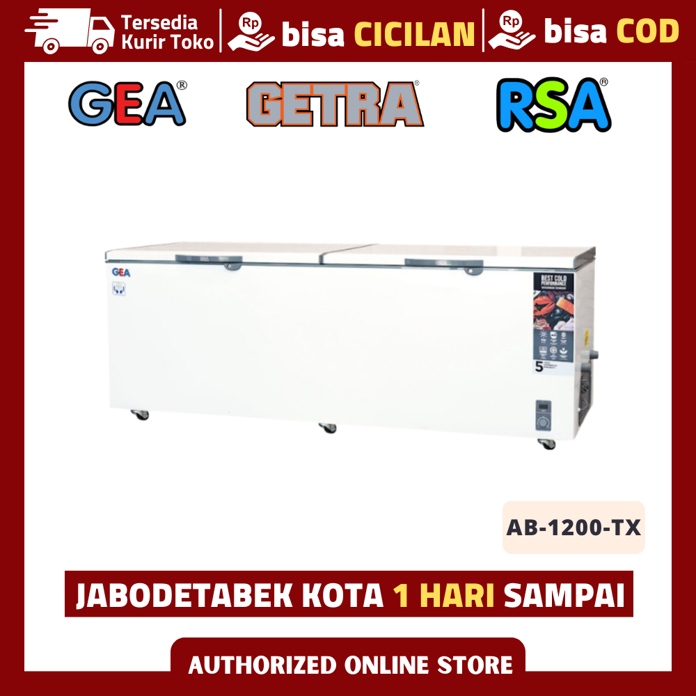 CHEST FREEZER BOX GEA AB-1200TX FREEZER FROZEN BOX 1050 LITER
