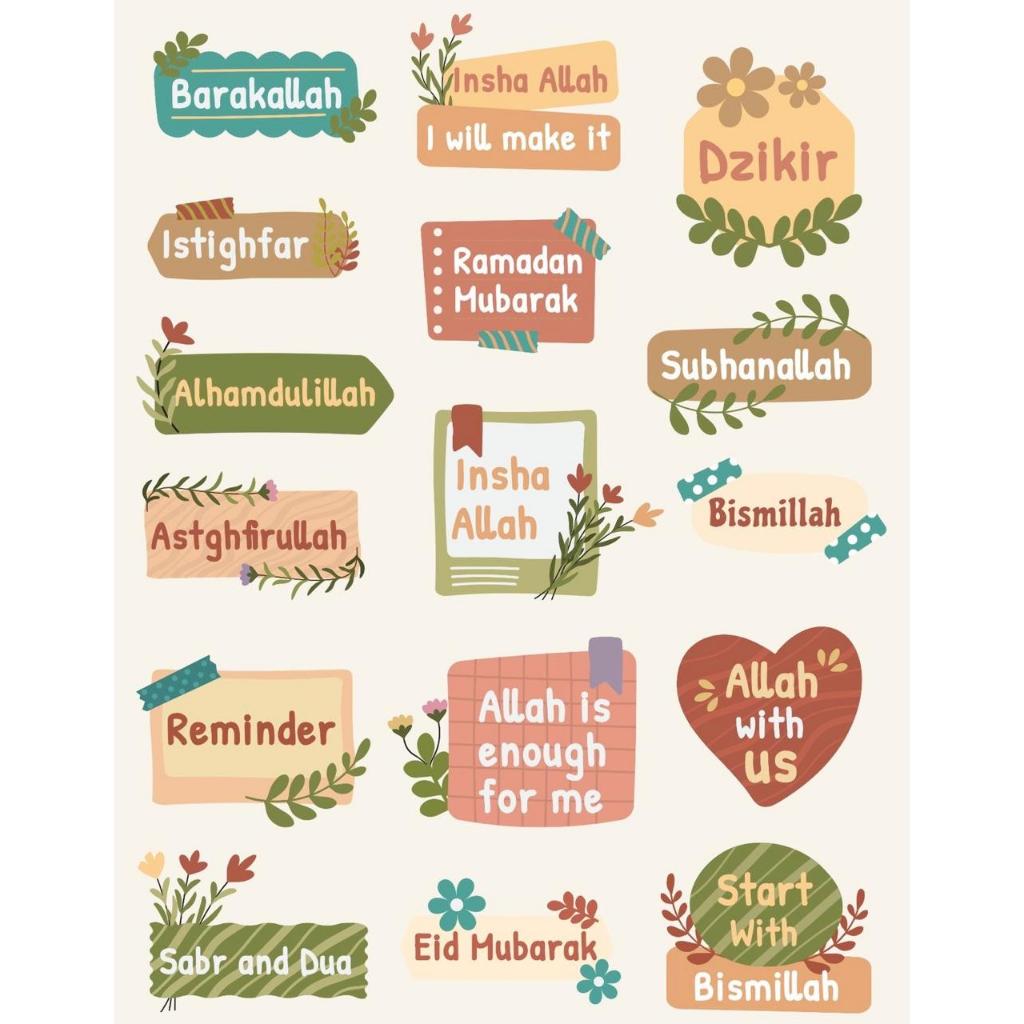 

Stiker Islamic Greetings Bisa custom Warna dan ukuran silakan chat admin