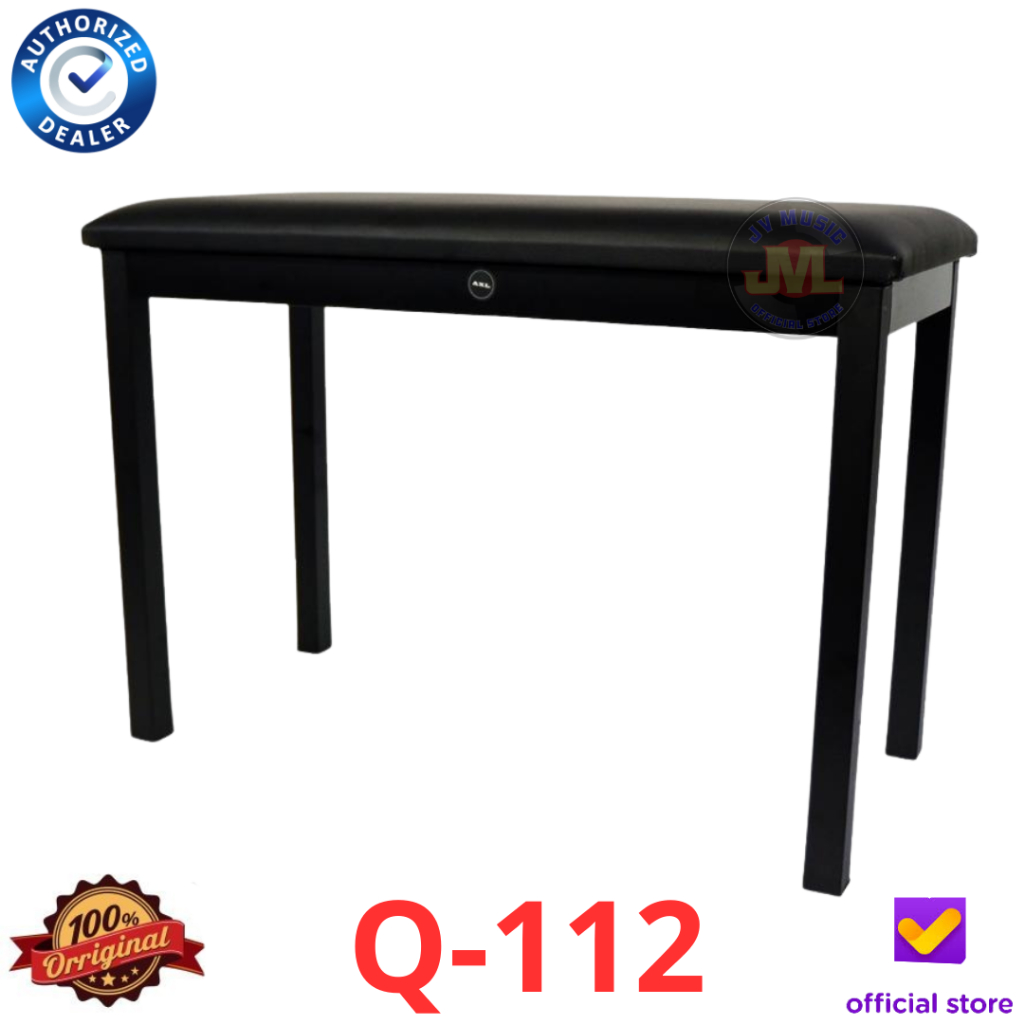 Kursi Piano 4 Kaki Lemari Tempat Buku Chair Busa Kuat Besi Bangku Piano