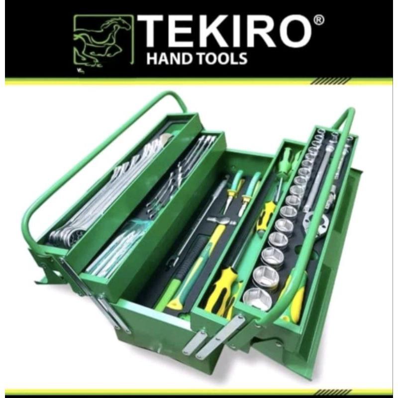 TEKIRO - TOOL BOX SET 66 PCS TEKIRO KOTAK MEKANIK ALAT PERKAKAS KUNCI SOCK (ST-TB1651)