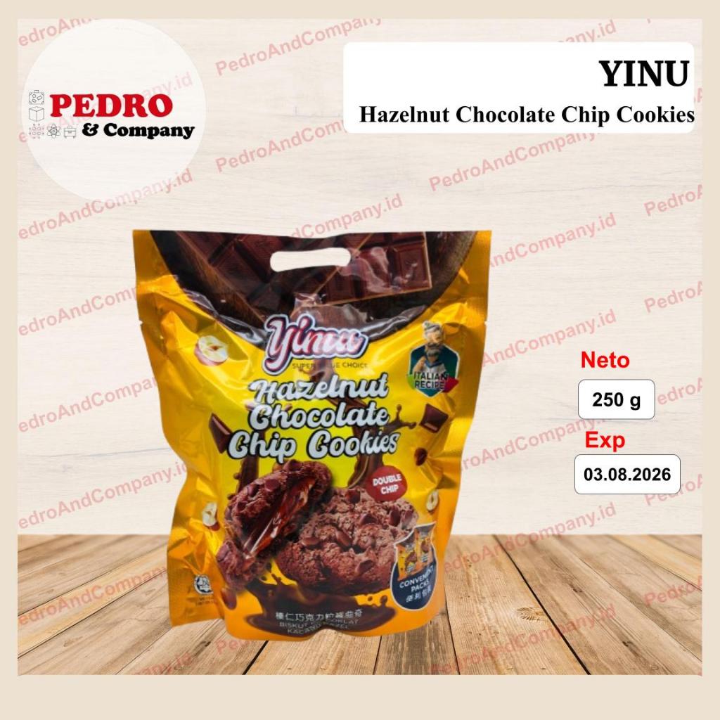 

Yinu Hazelnut Chocolate Chip Cookies 250 gram kukis coklat biskuit wafer