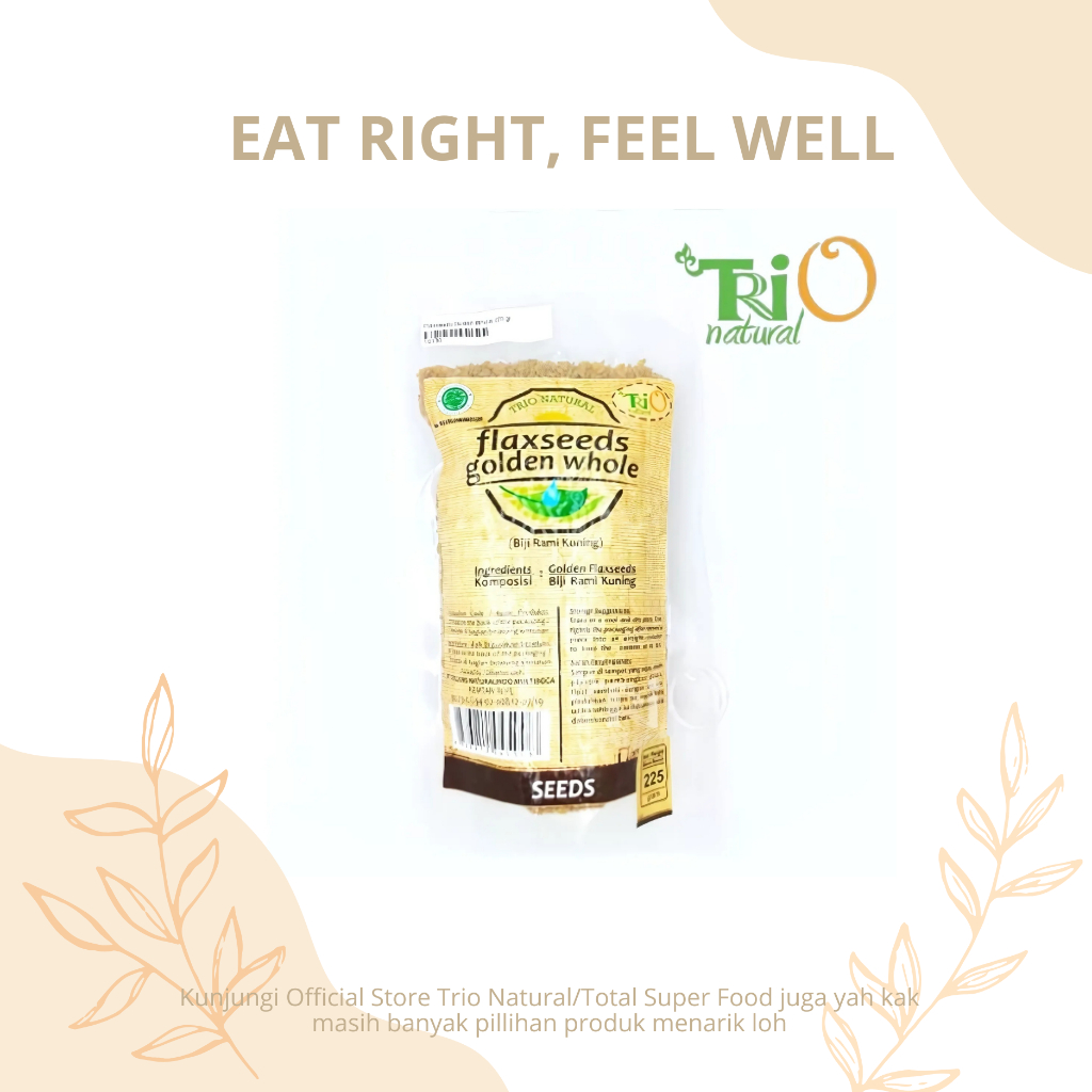

TRIO NATURAL Golden Flaxseeds / Biji Rami Kuning