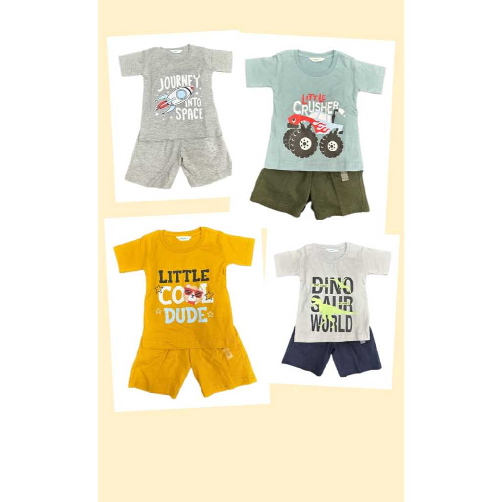 Baju Matahari Setelan Kaos Little Lil M  anak cowok Laki-laki boy original branded matahari