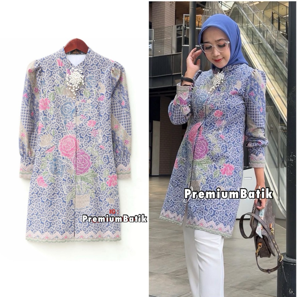 BATIK KERJA WANITA | TUNIK BATIK WANITA