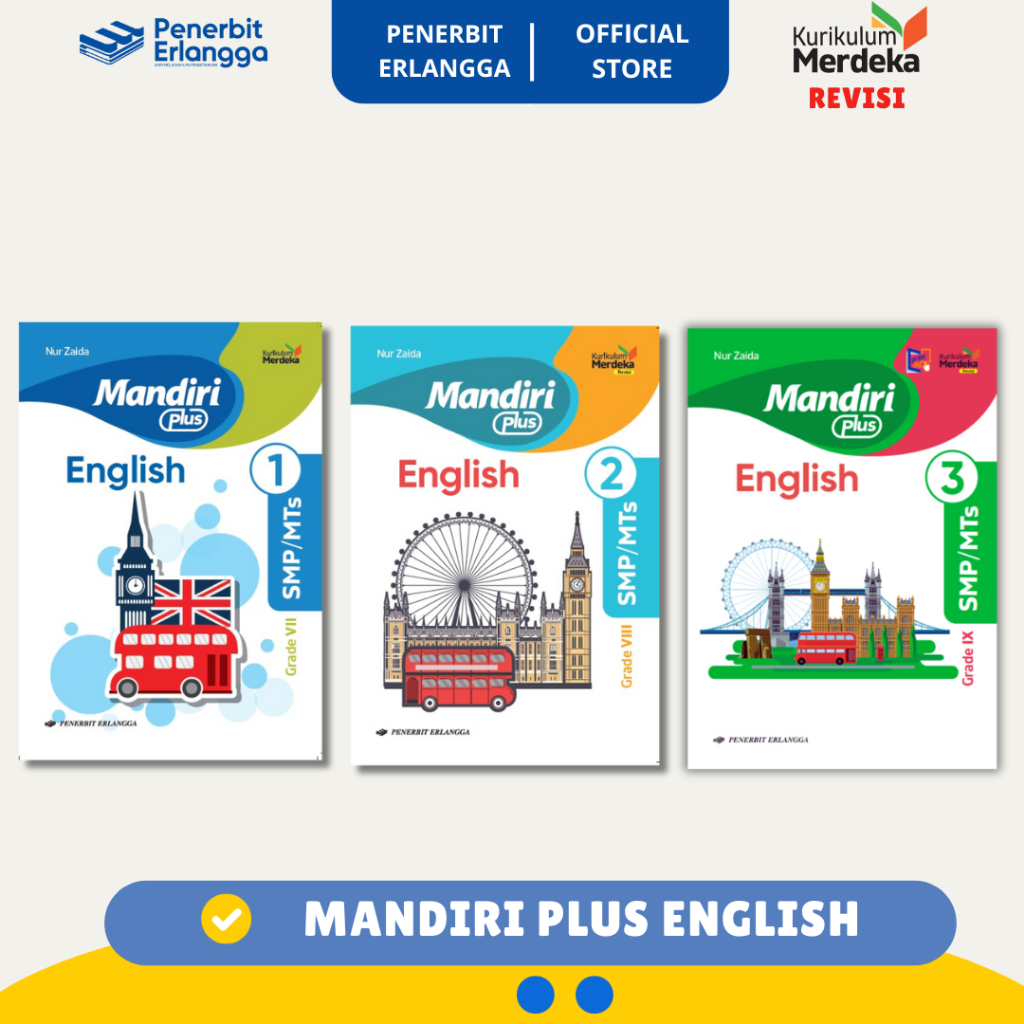 

[Erlangga Official] Mandiri Plus English For Smp/Mts Grade 7 8 9 - Kurikulum Merdeka