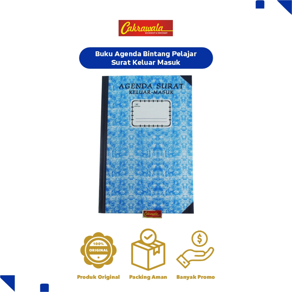 

BINTANG PELAJAR Buku Agenda Surat Keluar Masuk | Buku Administrasi Kantor | Format Lengkap