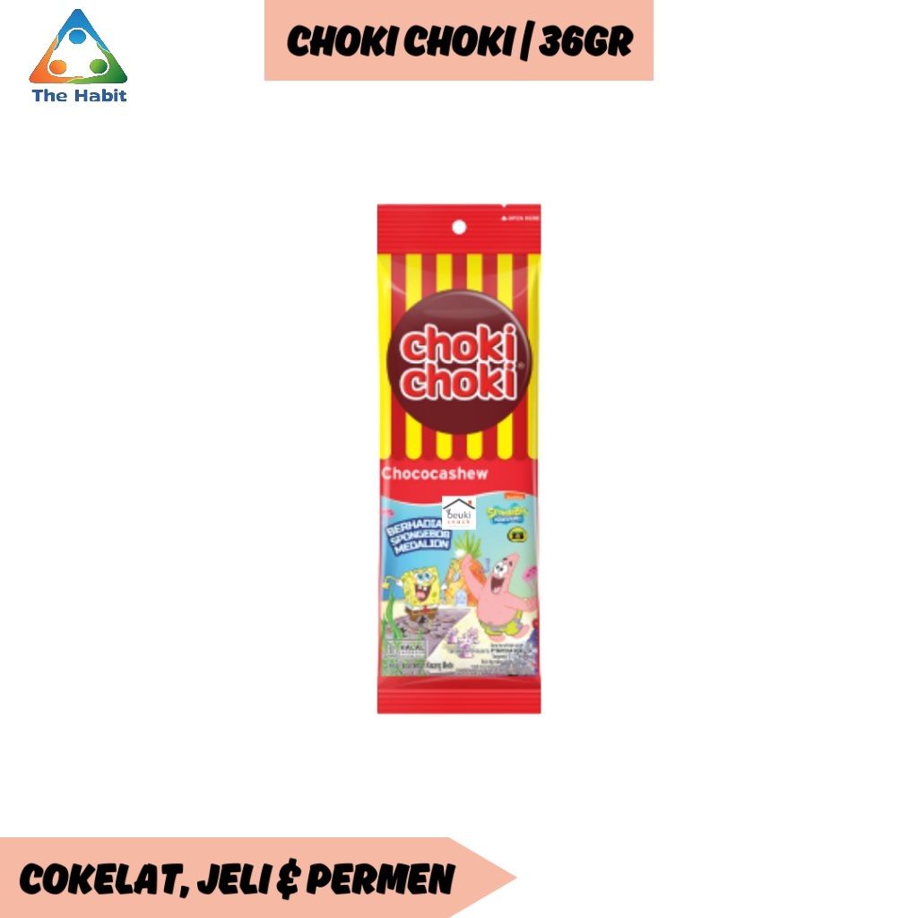 

(The Habit) Choki Choki 36 gr Cokelat Pasta dengan Kacang Mede Kemasan