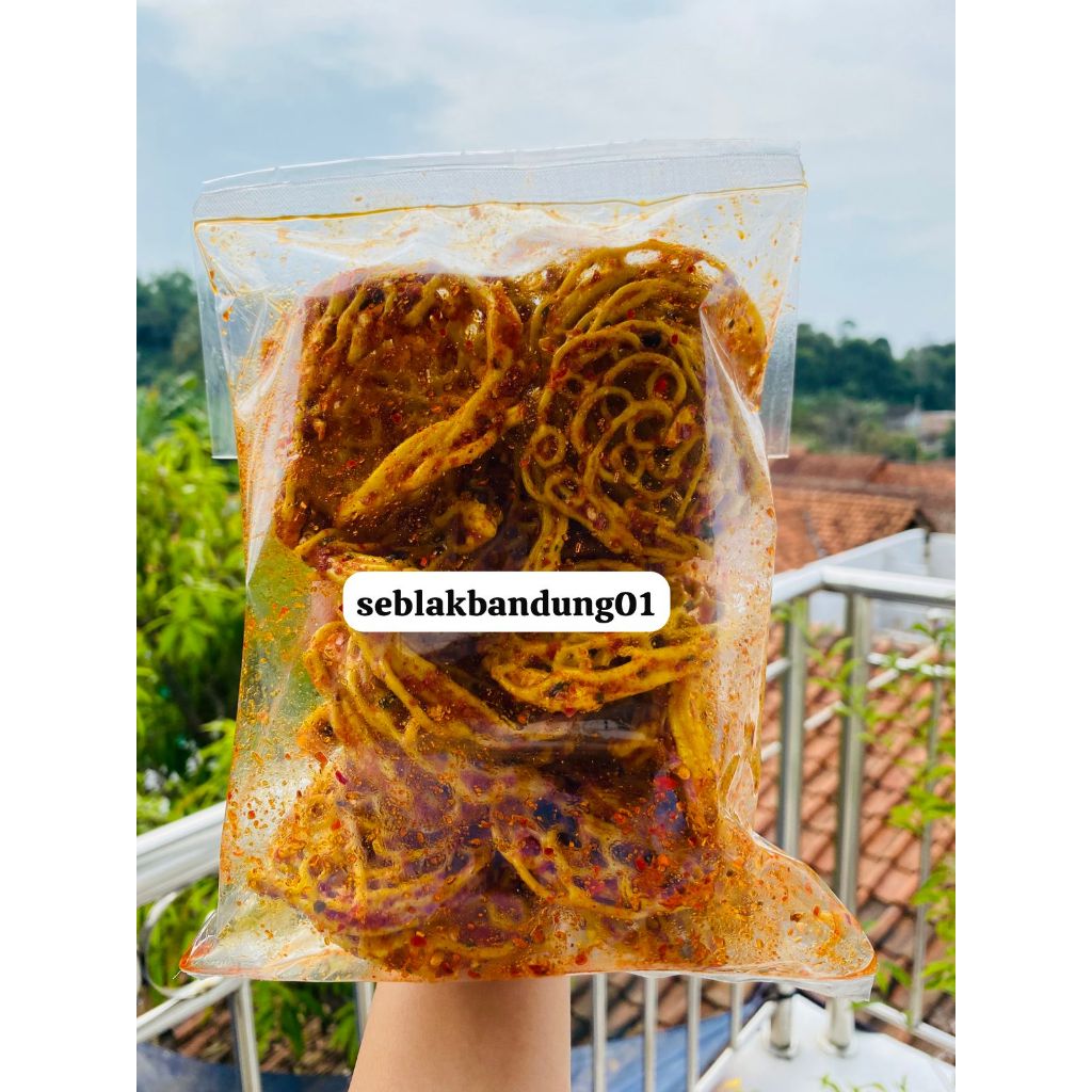 

seblak kerupuk mie/pukmi pedas daun jeruk/original daun jeruk kemasan 500gr 250gr