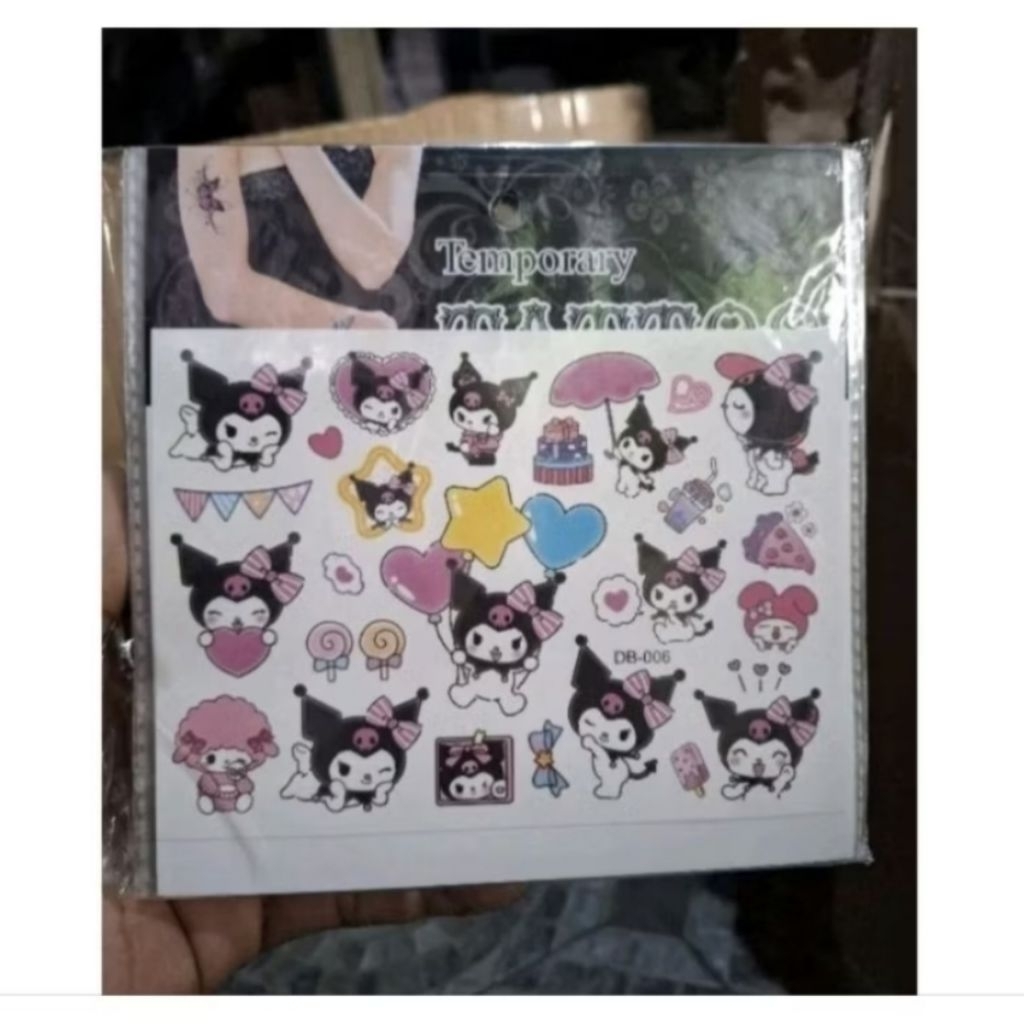 

sticker tatto temporary anak / stiker tattoo sanrio
