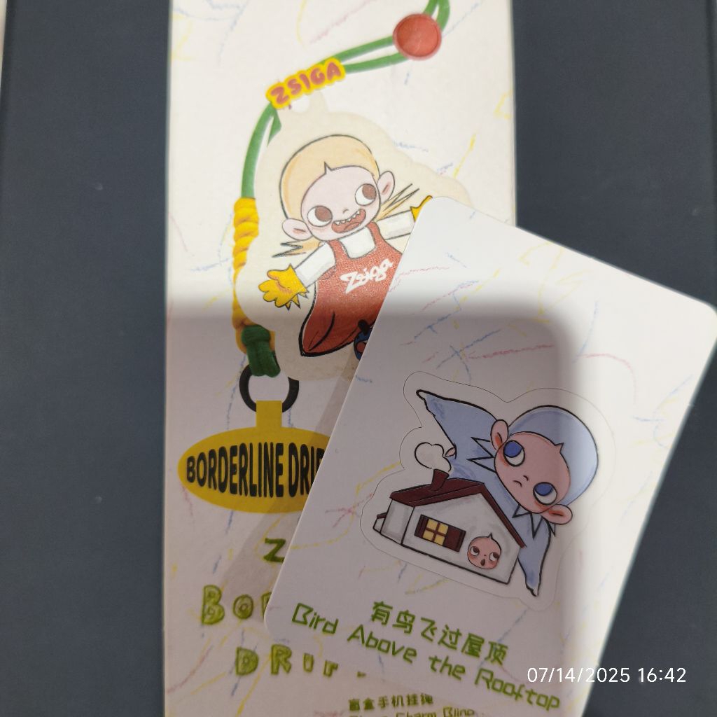 (selected) Zsiga Borderline Drifter Series-Phone Charm - Bird Above the Rooftop zsiga phone charm zs