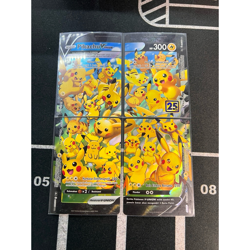 Pokemon Pikachu V Union 25Th Set