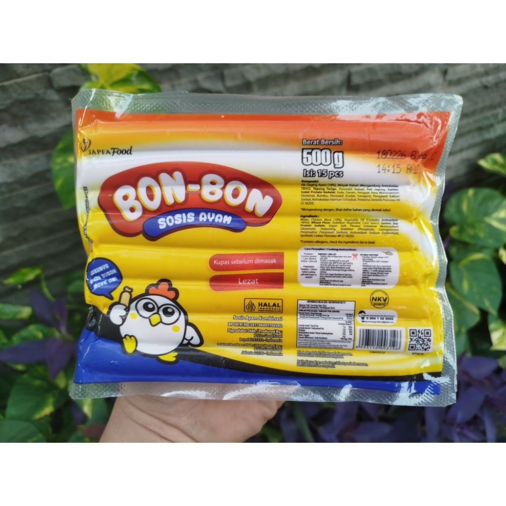 

Bon Bon Sosis Ayam Panjang (isi 15pcs) Kemasan 500gram
