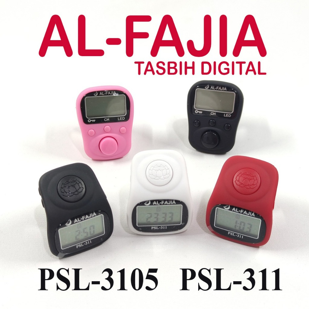 Discount Tasbih Digital Led Tally Counter 5 Channel Rechargeable Kabel Cas Alarm Jam Psl311 Lampu
