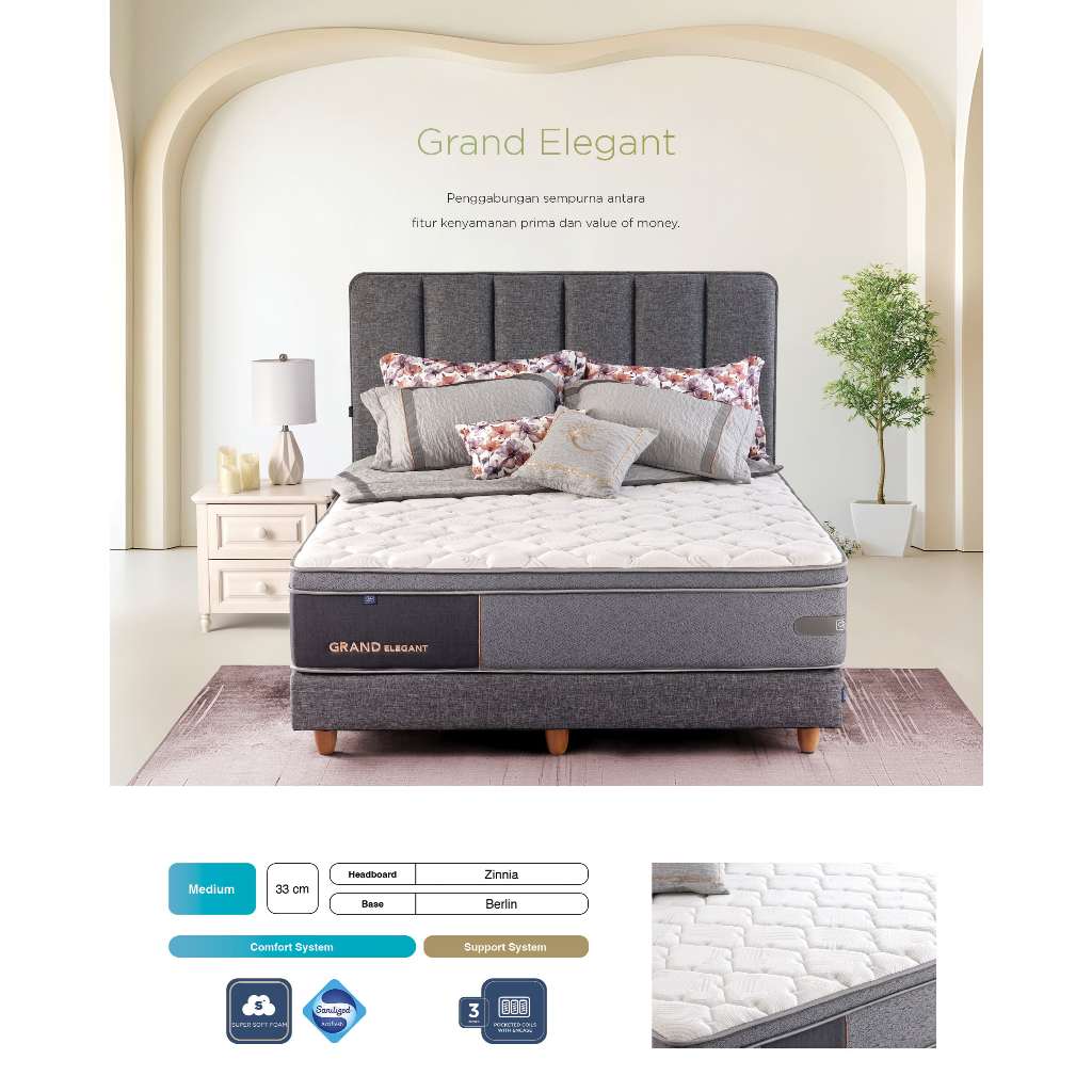 Springbed Elite Grand Elegant - Kasur Elite Grand Elegant - Elite Springbed