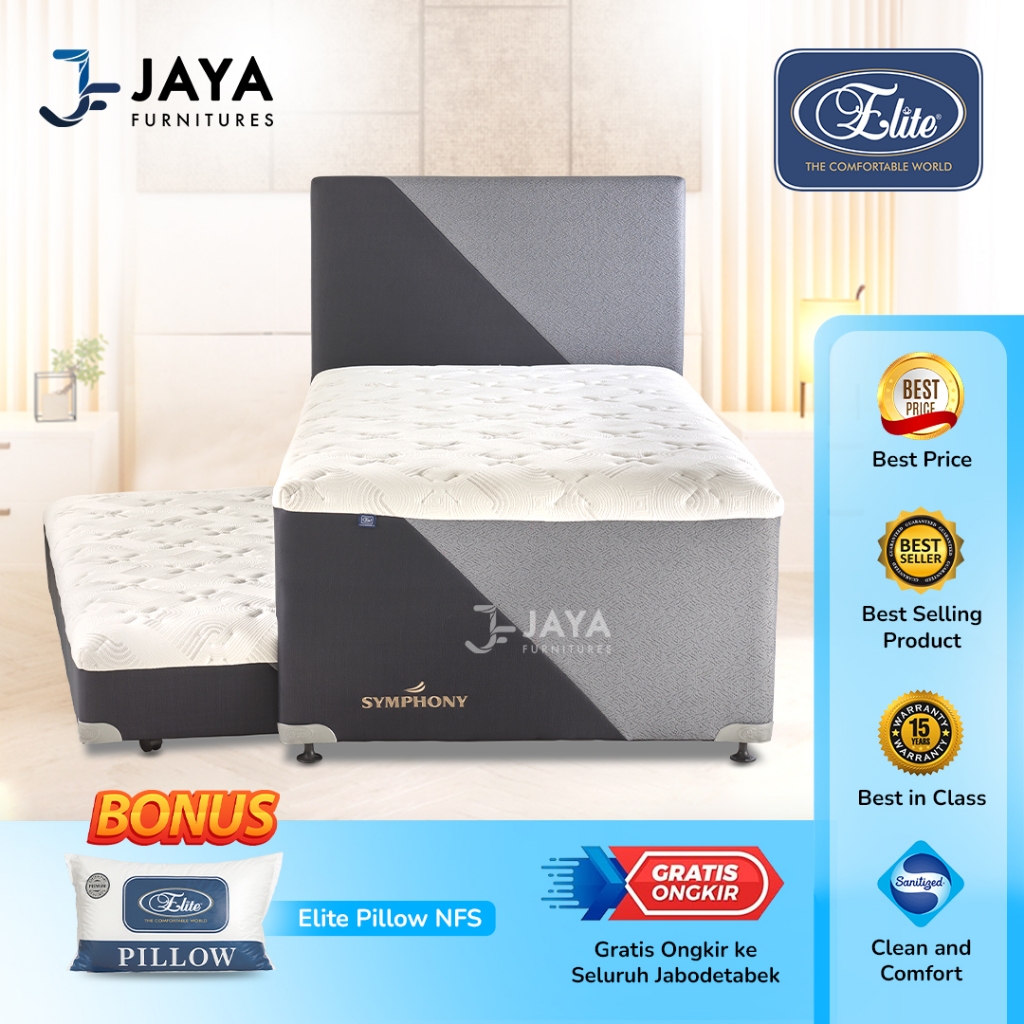 ELITE SPRINGBED MATRAS MATTRESS KASUR 2 IN 1 SYMPHONY FULL SET