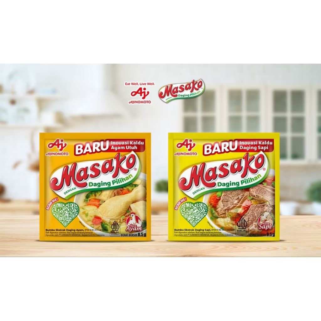 

Masako Sachet Sapi / Masako Sachet Ayam Daging Pilihan/ Masako Bumbu Penyedap Rasa Ecer Masako Penyedap Rasa Ayam 8,5gr Masako Penyedap Sapi 11g
