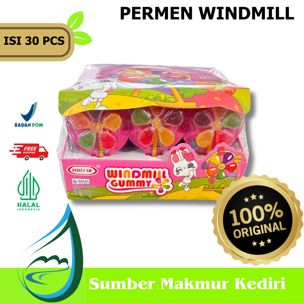 

SWEET ME Mini Windmill Box Isi 30 PCS Halal