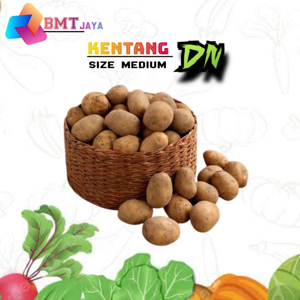 

Kentang ukuran sedang 1KG / kentang sayur fresh / kentang DN