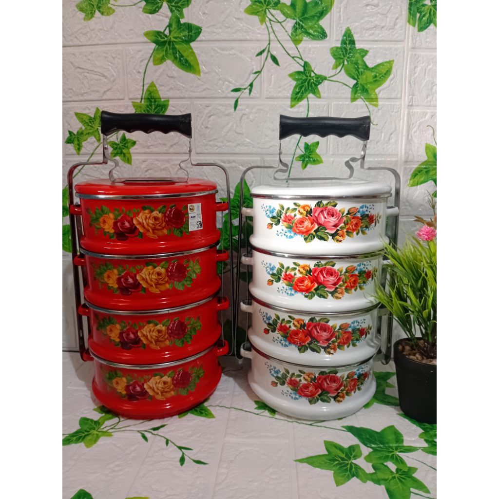 rantang enamel rantang merah rantang putih