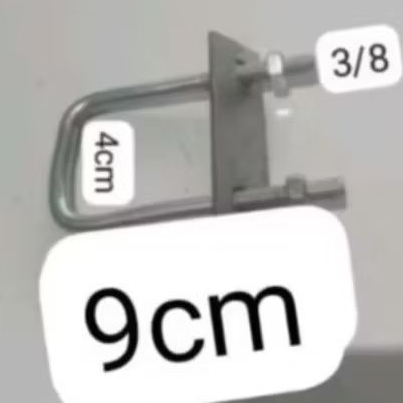 ubolt kotak holo 4x4 besi 10