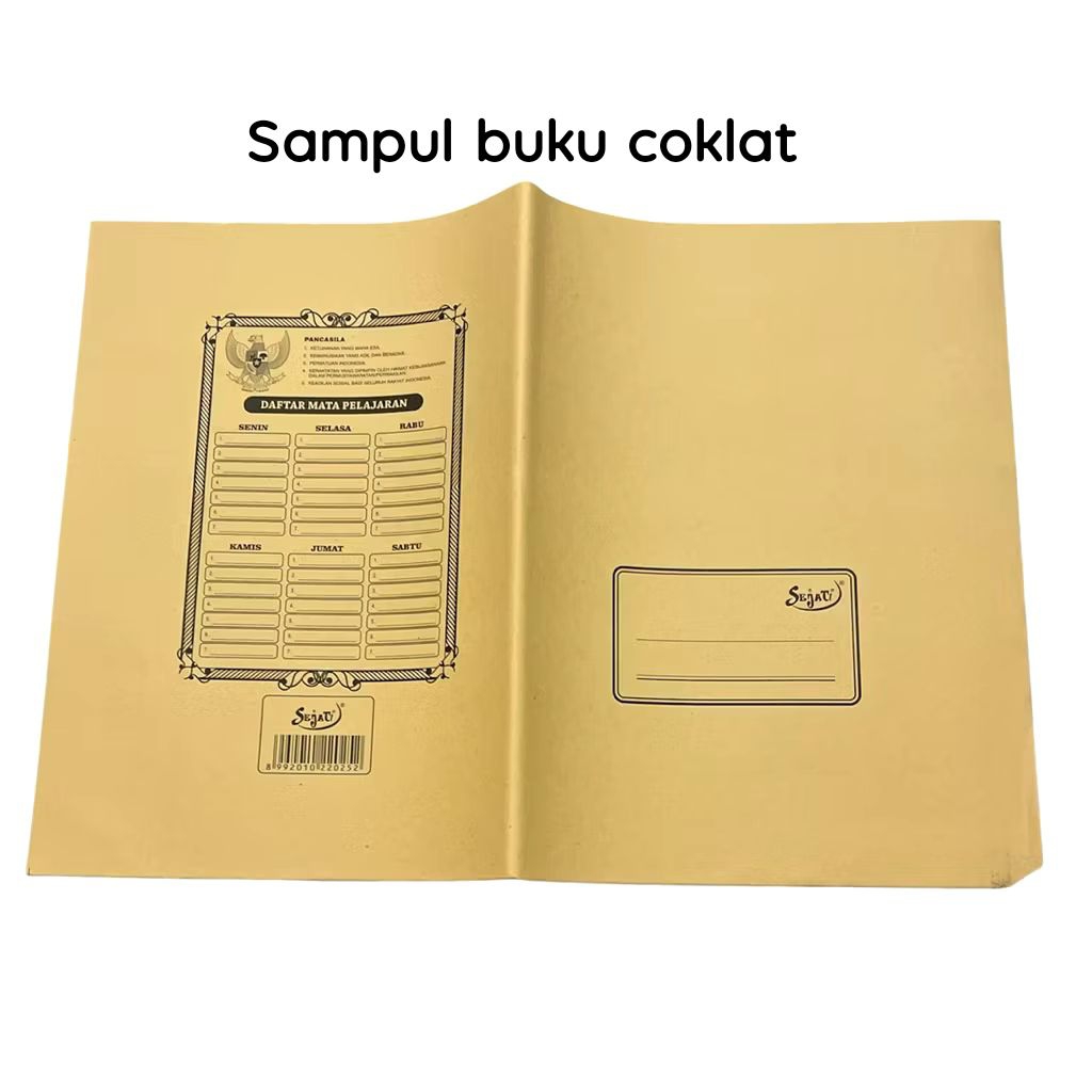 

[ 20 lembar ] sampul buku coklat untuk buku ukuran boxy, bigboss