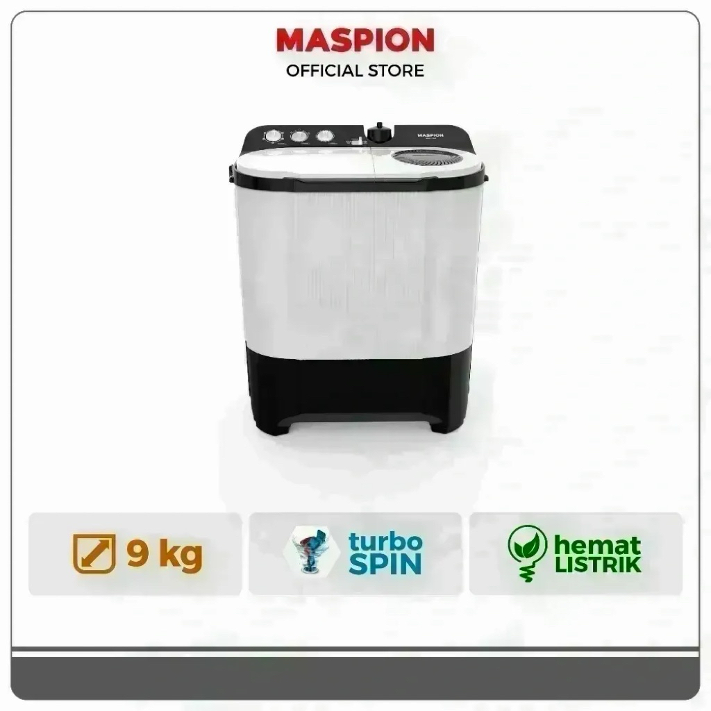 Maspion Mesin Cuci 2 Tabung 9 Kg MMC-1291 / 1291 9KG
