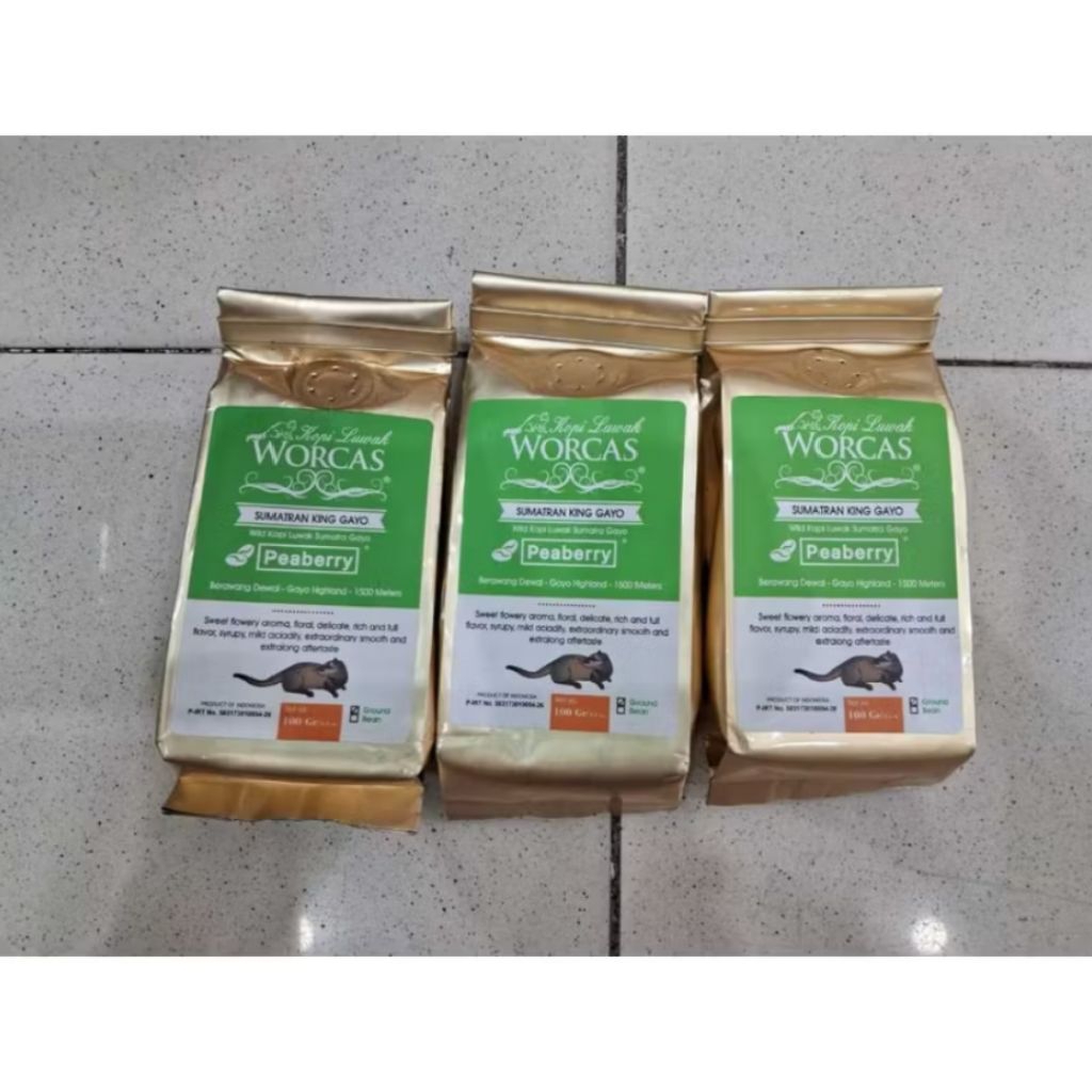 

WORCAS KOPI LUWAK LIAR KING GAYO PEABERRY ORIGINAL 100 GR