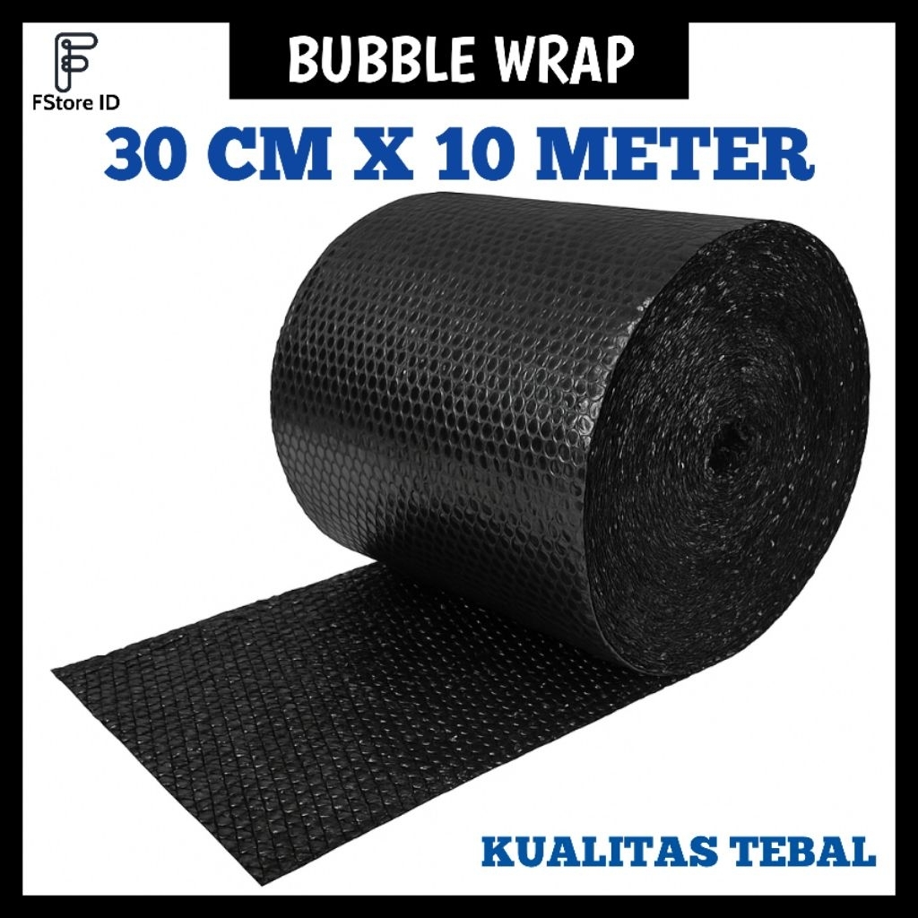 

Bubble Wrap 30 CM X 10 METER Hitam Tebal
