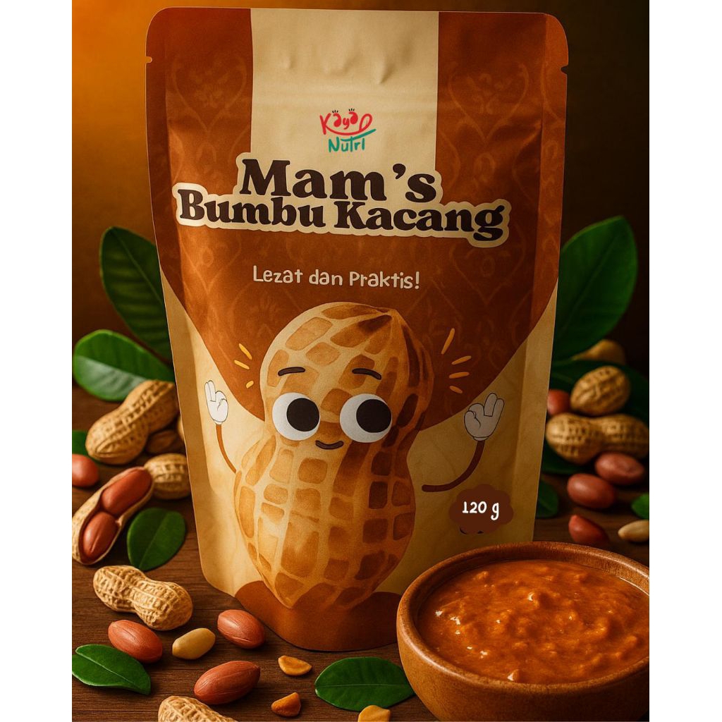 

MAM's Bumbu Kacang Serbaguna MPASI friendly | Bumbu sate, bumbu siomay, bumbu gado-gado anak