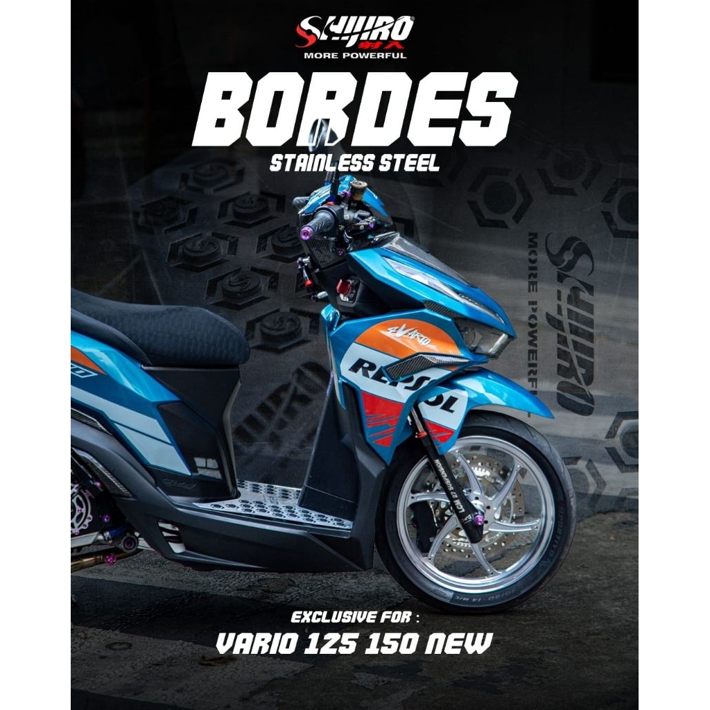 Bordes Shijiro Racing for Vario 125/150 Old New Vario 125/150