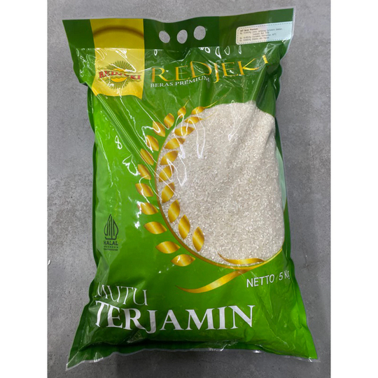 

BERAS PREMIUM REDJEKI 5 KG LEGIT PULEN WANGI SUPER SLYP HIGH EXPORT QUALITY RICE SAWIT GRAB GOJEK GOSEND INSTANT BANDUNG PUTIH TANPA PEMUTIH HALAL BULIR PANJANG LONG GRAIN WANGI PANDAN AUTHENTIC ORIGINAL BEST SELLER SALE PROMO VIRAL SOSOH COOKING OIL MINY