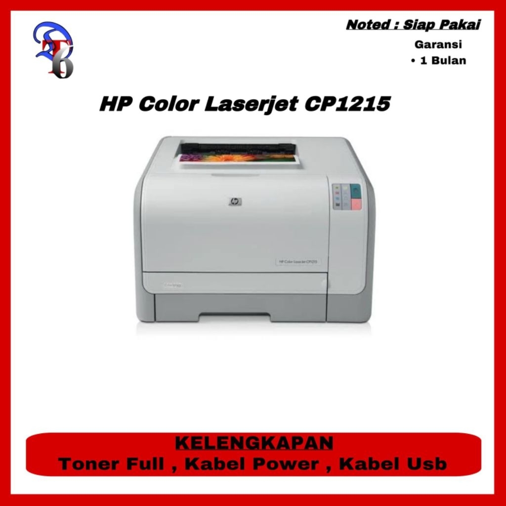 printer hp laserjet cp1215 second rasa baru