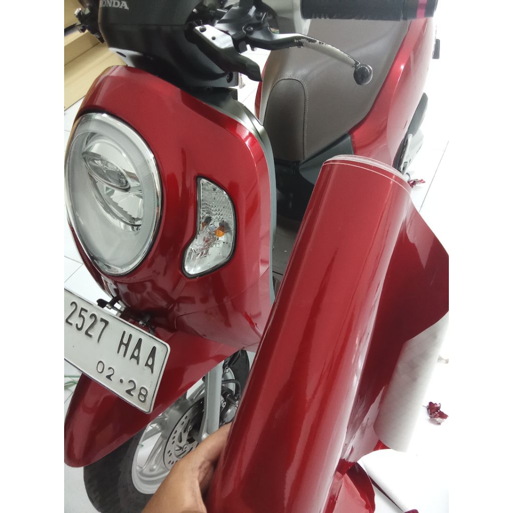 Skotlet merah maroon metalik candy glossy scotlite profix SKOTLET MOTOR MOBIL KEKINIAN variasi