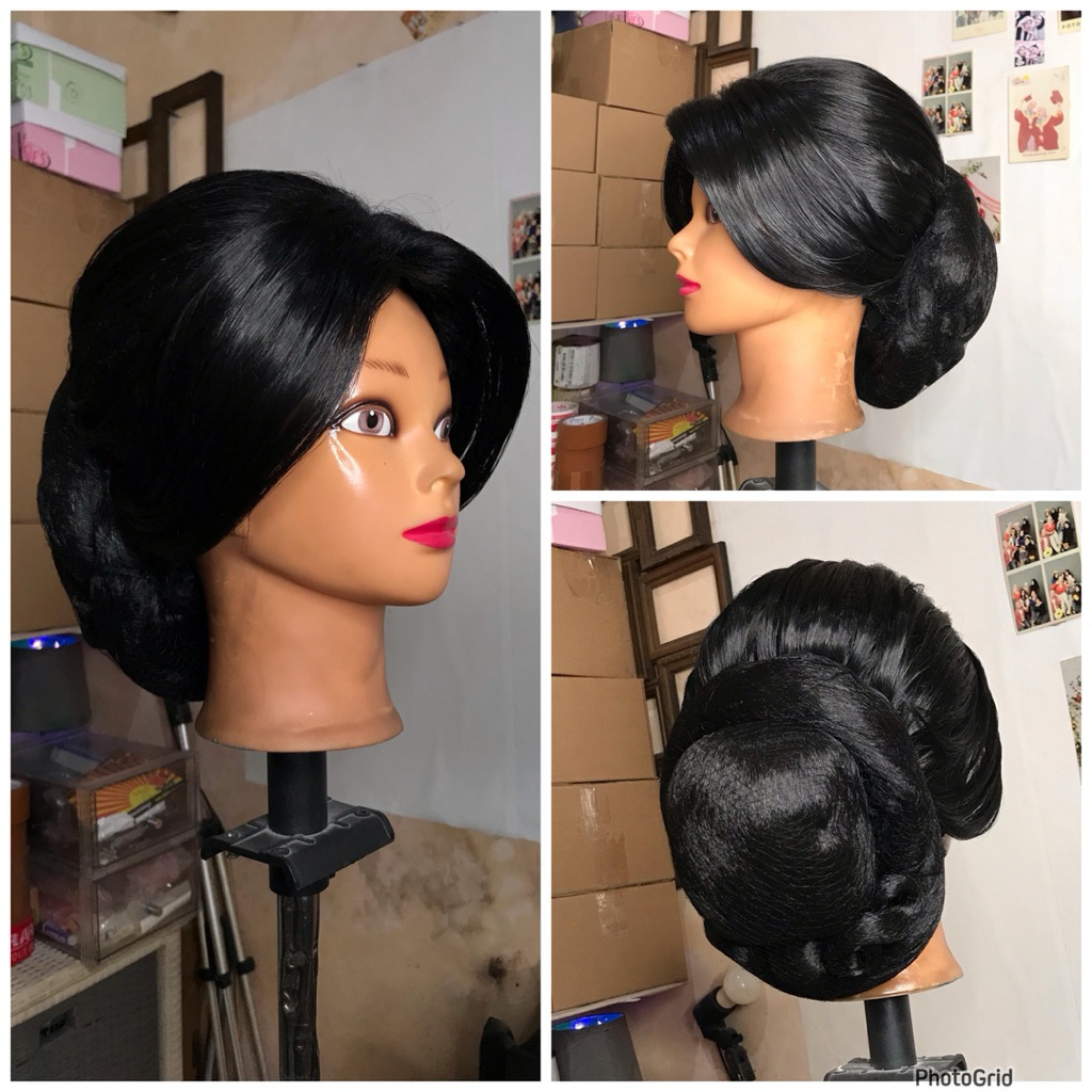 wig sanggul full satu kepala sanggul batak
