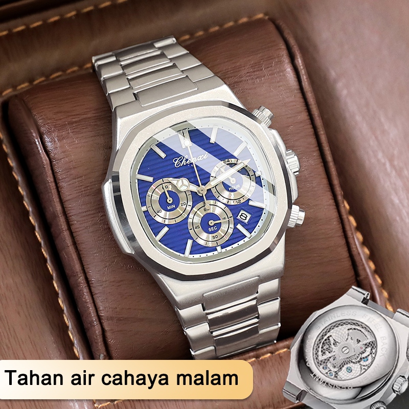 fashion jam tangan remaja olahraga anti air bisnis Hadiah mekanik unik luminous gelang rantai tali b