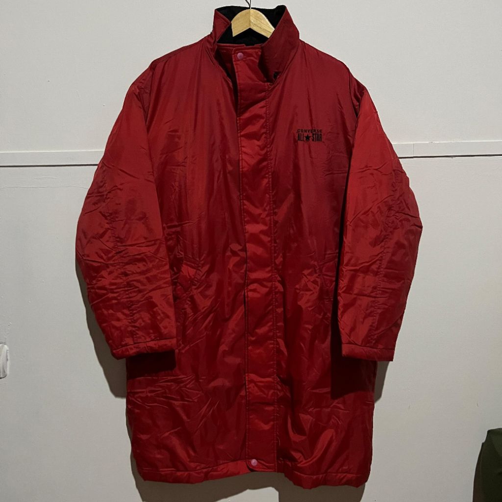Long Coach Jacket Converse All Star Red