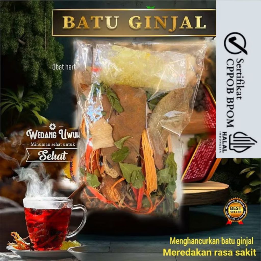 

WEDANG Jahe Akar Alang Kumis Kucing Meniran Sukun Atasi Batu Ginjal