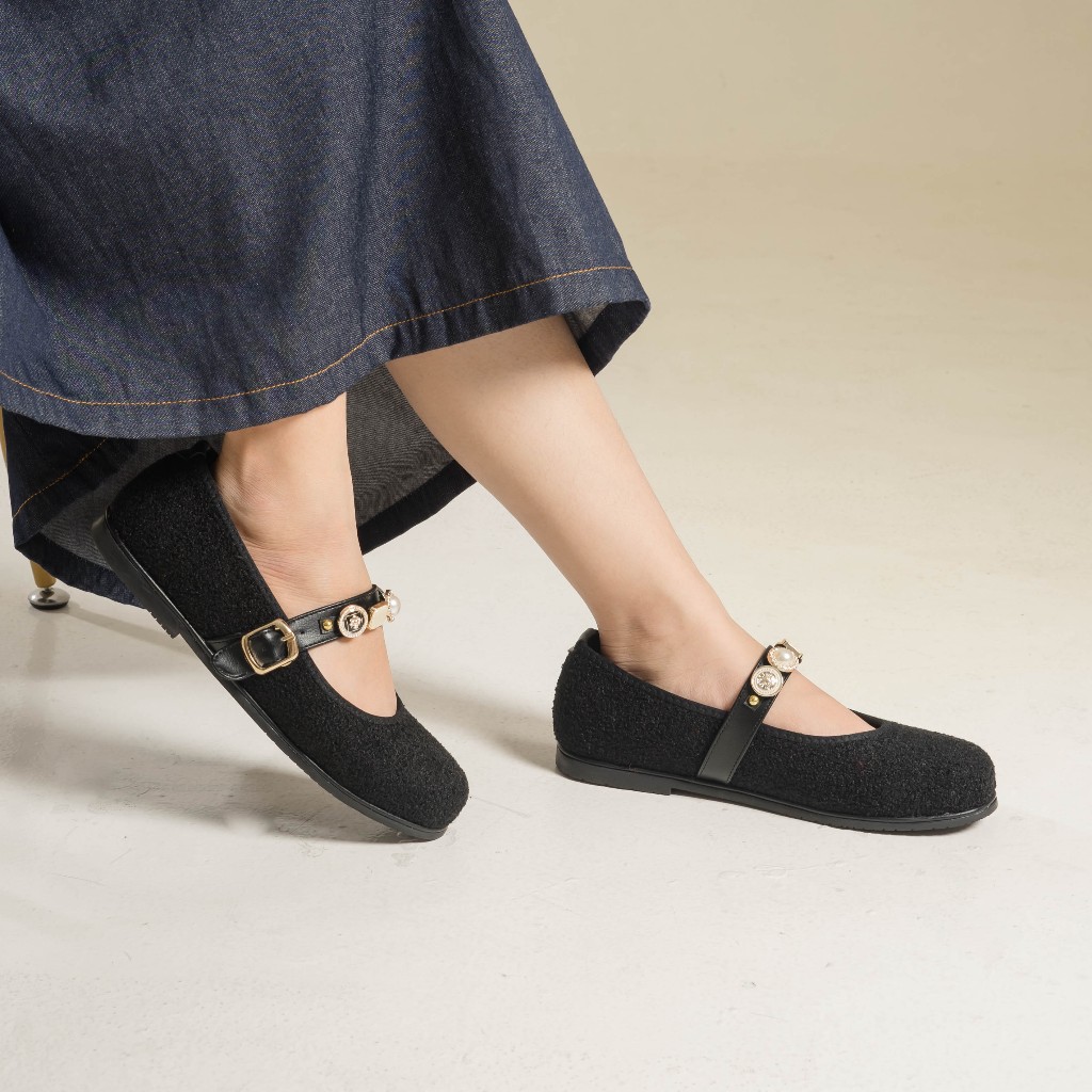 Dianable - Vora Black Flatshoes Sepatu Wanita